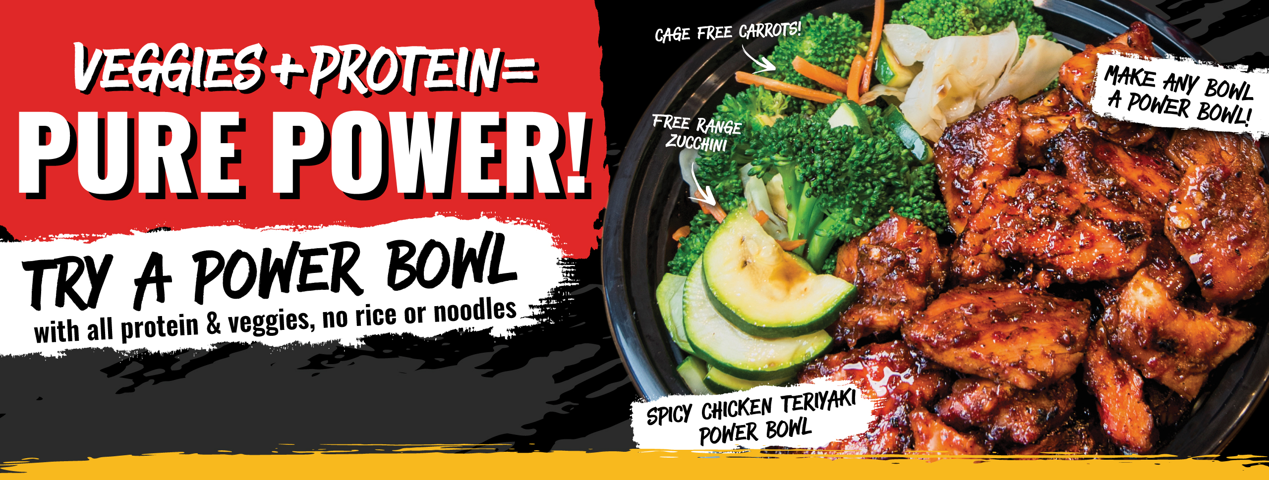 Order a power bowl combo online today!