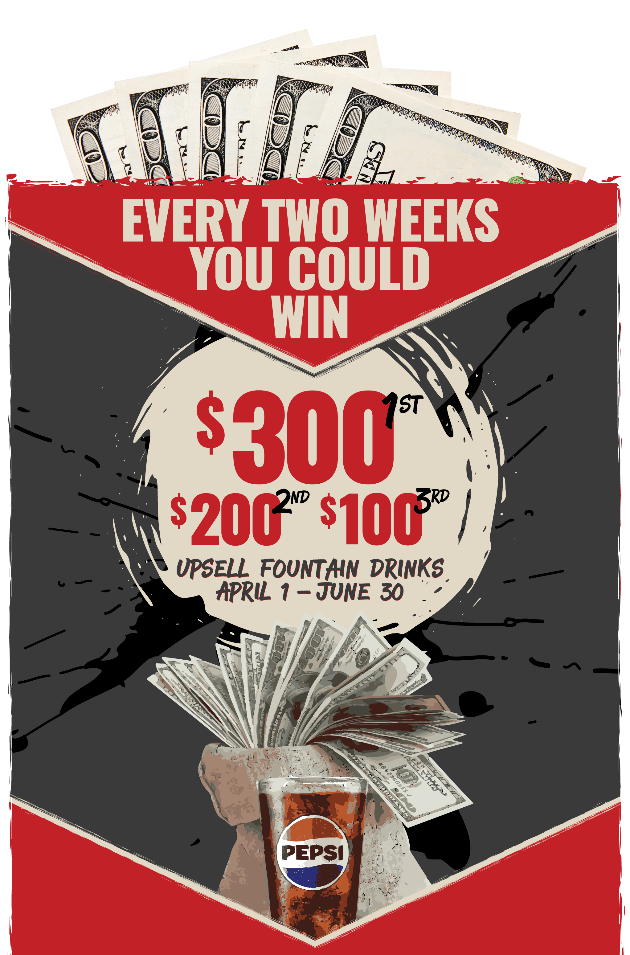Every two weeks you can win!