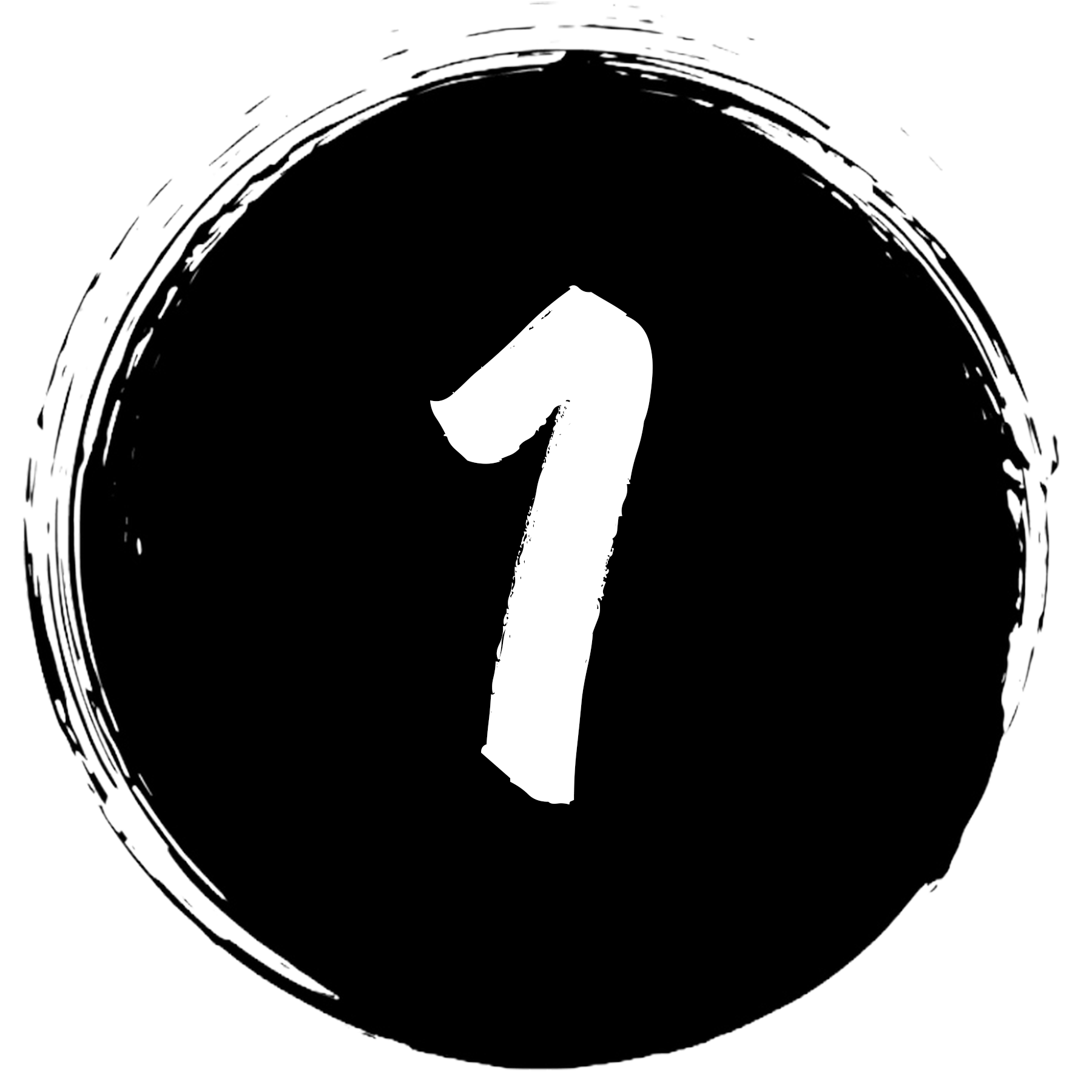 A photo of the number one